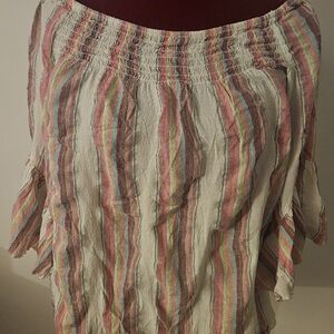 Cato Multicolor Striped Blouse